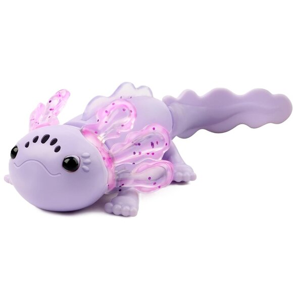 Fingerlings Interactive Baby Axolotl, Auggie (Purple), Swims & Lights Up - Picture 3 of 4